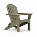 Fauteuil Adirondack 80 x 90 x 98 cm vert olive en plastique pour extérieur dossier incliné